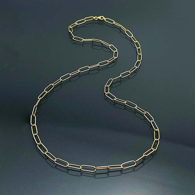 <tc>Yellow Gold Middle-Long Necklace ｜ NK09204</tc>