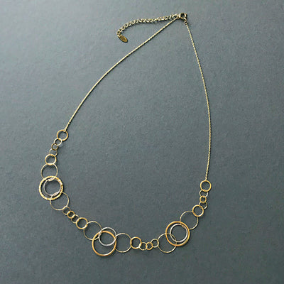 Yellow Gold x White Gold Necklace ｜ NK W0124