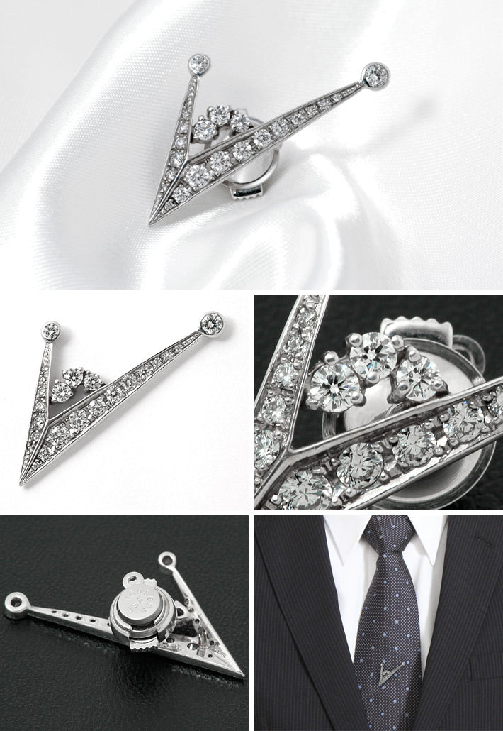 ダイヤモンド タックピンブローチ ｜ OGT1713