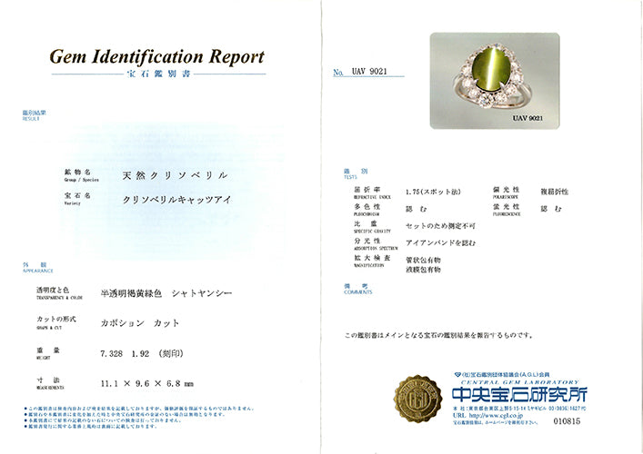 Cat's Eye Ring ｜ OGT1816