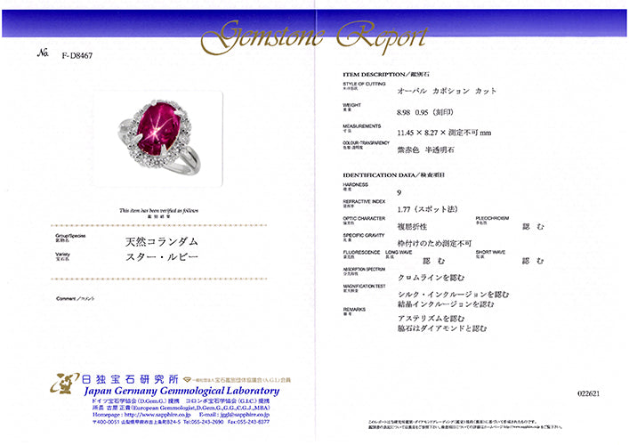 Star Ruby Ring ｜ OGT1850