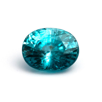 ブルージルコン　ルース <br>3.028ct｜ OX06390