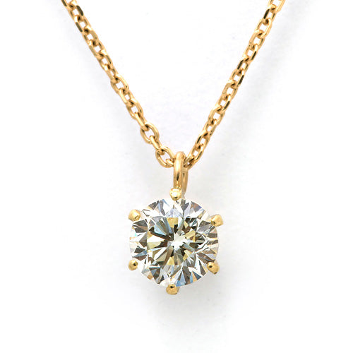 Single diamond necklace ｜ PD02887 (0.425ct / LY / VS1 / Good)