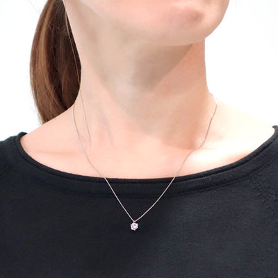 Single diamond necklace ｜ PD02925 (0.518ct / H / SI2 / 3EX H & C)