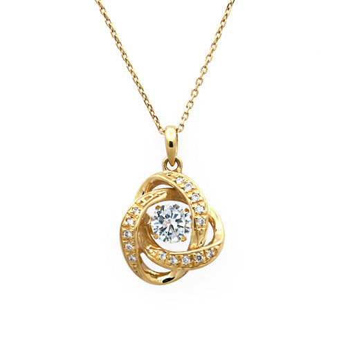 Diamond Dancing Stone Necklace ｜ PD03252