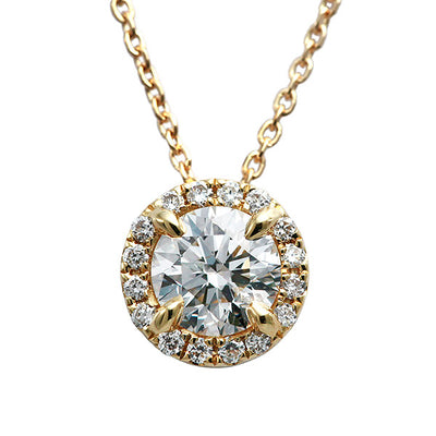 ダイヤモンド ヘイローデザインネックレス ｜ PD03676   (0.500ct/H/I1/EX)