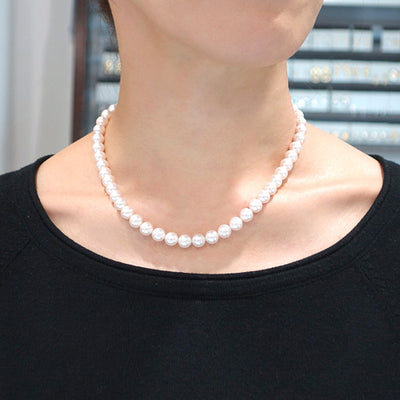 Akoya Pearl Aurora Hanadama Necklace ｜ 7.5 ～ 8.0mm