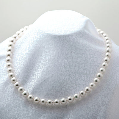 Akoya Pearl Aurora Hanadama Necklace ｜ 8.0 ～ 8.5mm