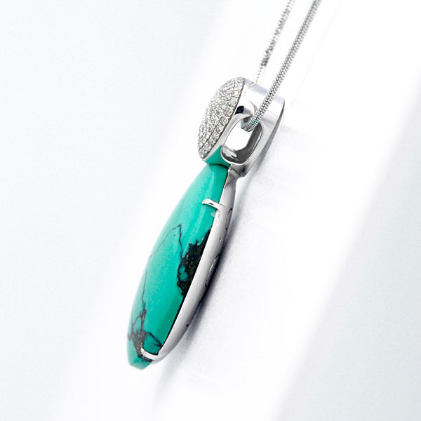 Turquoise (turquoise) pendant top ｜ PX04456