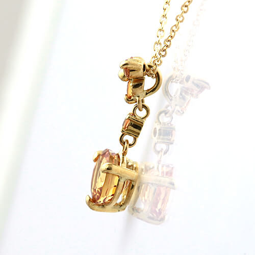 Orange Sapphire Necklace ｜ PX05014
