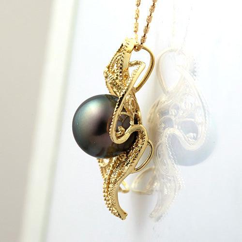 Tahitian Black Pearl Pendant Necklace | PX05138