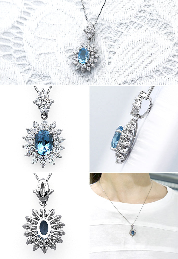 アクアマリン ネックレス ｜ PX05214 – 大阪心斎橋 宝寿堂〈HOUJUDO〉