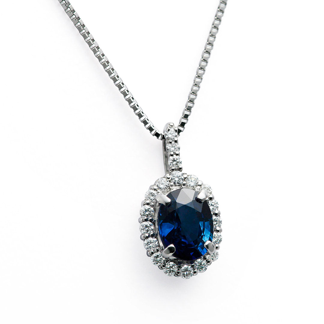 Royal Blue Sapphire Pendant Top ｜ PX05291