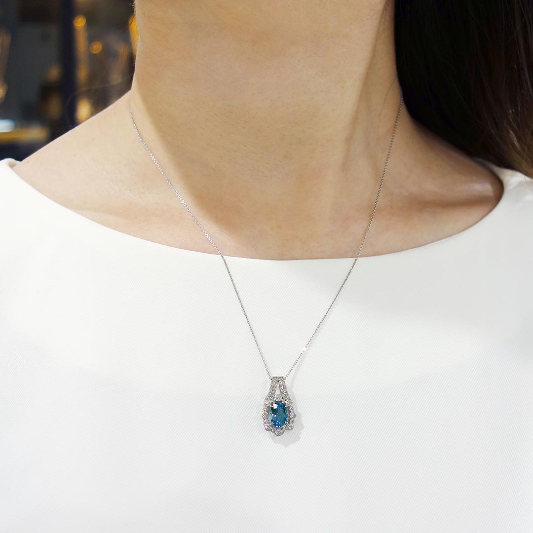 <tc>Aquamarine Pendant Top ｜ PX05296</tc>