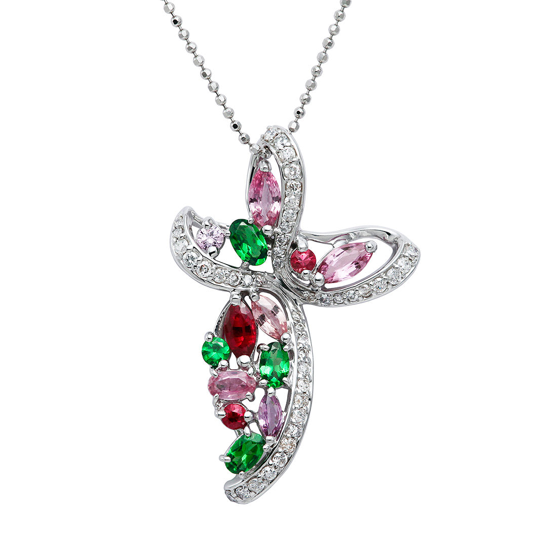 <tc>Colored Sapphire & Green Garnet Necklace ｜ PX05297</tc>