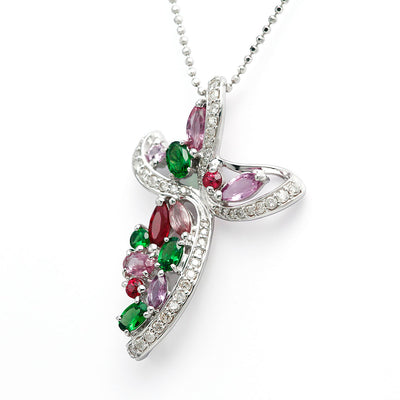 <tc>Colored Sapphire & Green Garnet Necklace ｜ PX05297</tc>