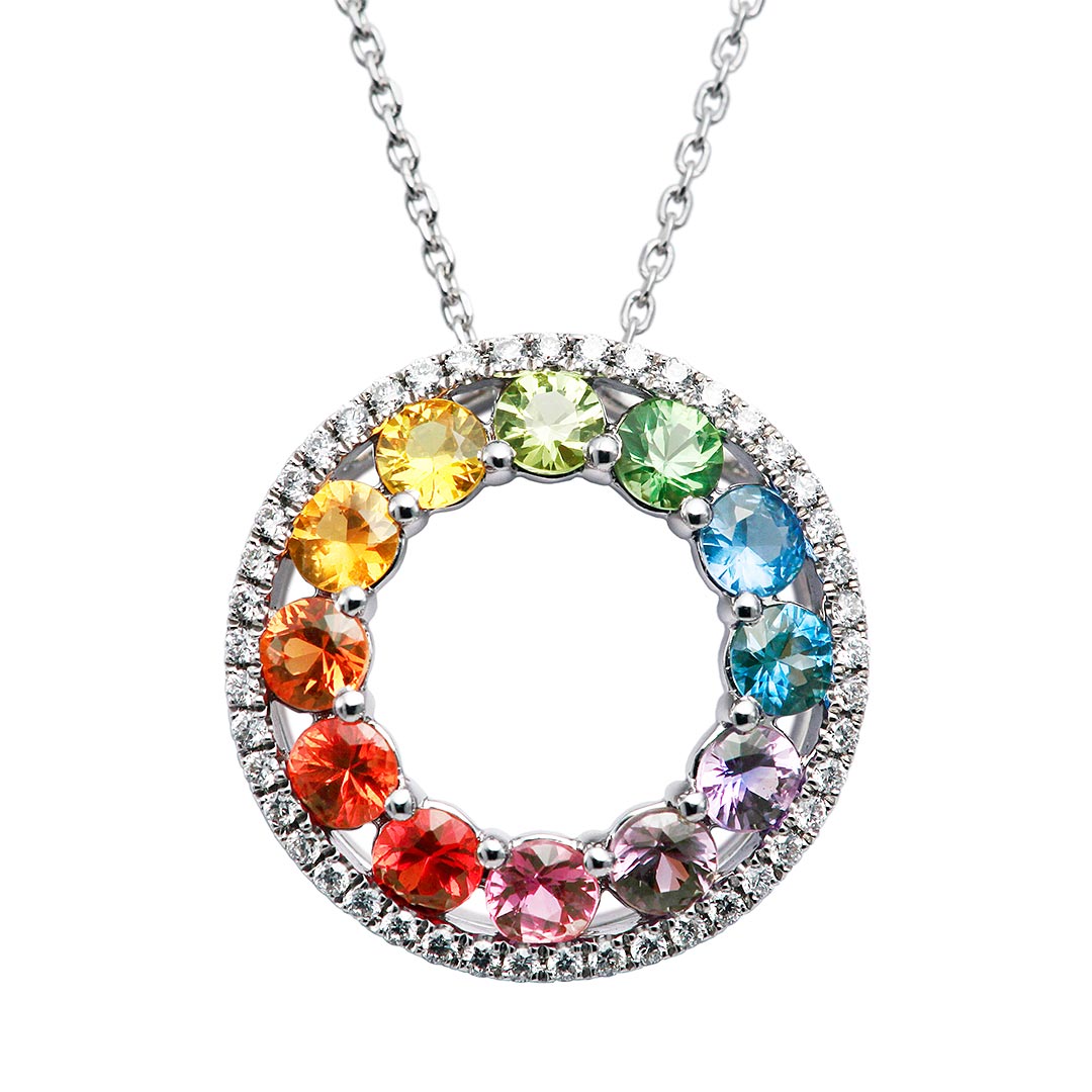 <tc>Clolored Sapphire Pendant top | PX05305</tc>