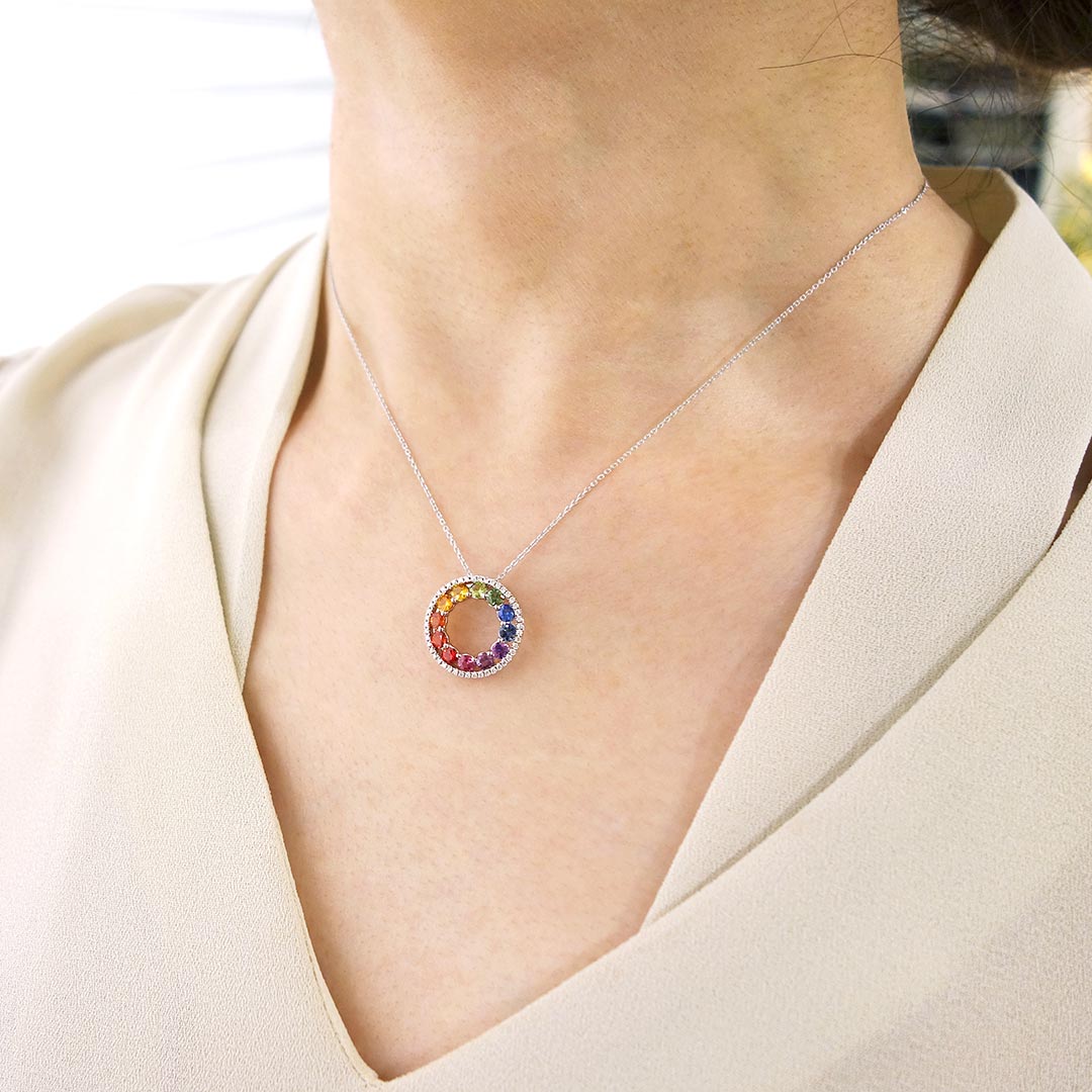 <tc>Clolored Sapphire Pendant top | PX05305</tc>