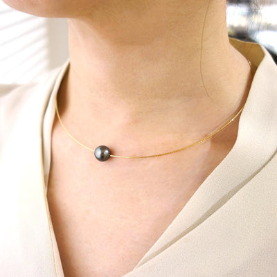 <tc>Tahitian Black Pearl Necklace | PX05306</tc>