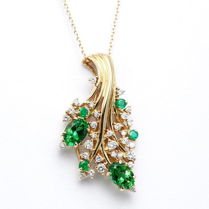 Tourmaline&Emerald necklace | PX05307