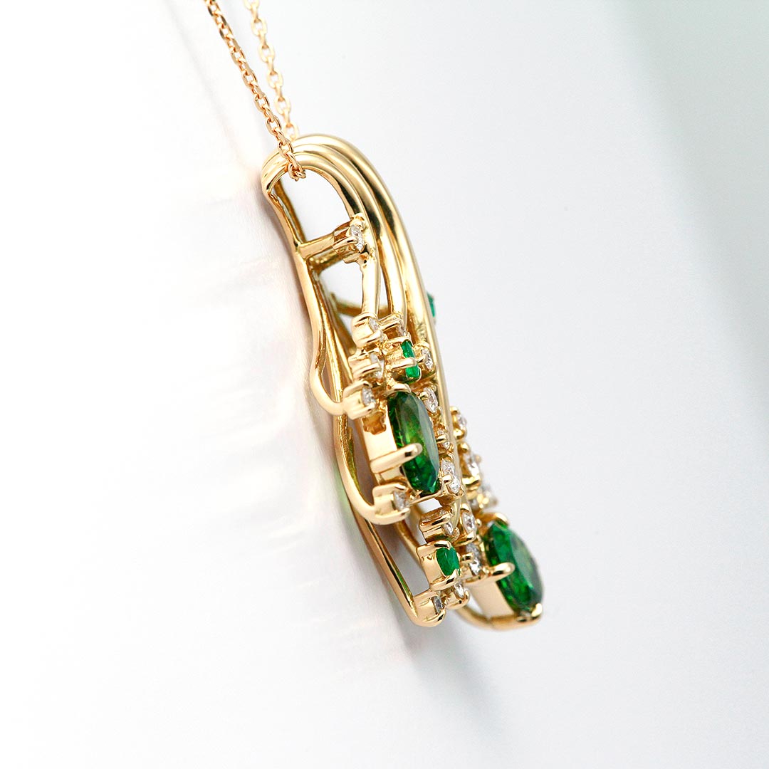 <tc>Tourmaline & Emerald Necklace ｜ PX05307</tc>