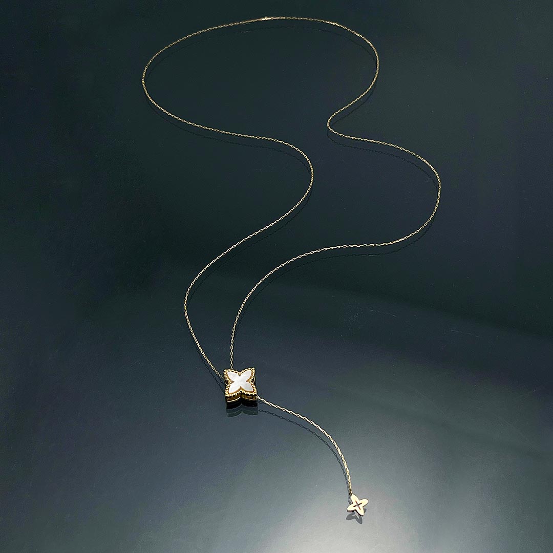 <tc>Shell and Diamond reversible Necklace ｜ PX05315</tc>