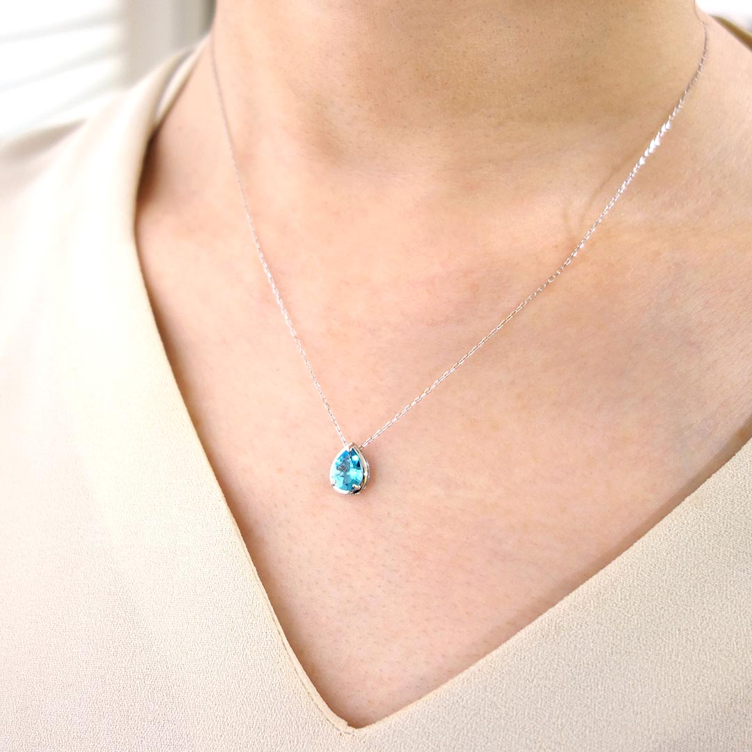 <tc>Blue Topaz Necklace ｜ PX05318</tc>