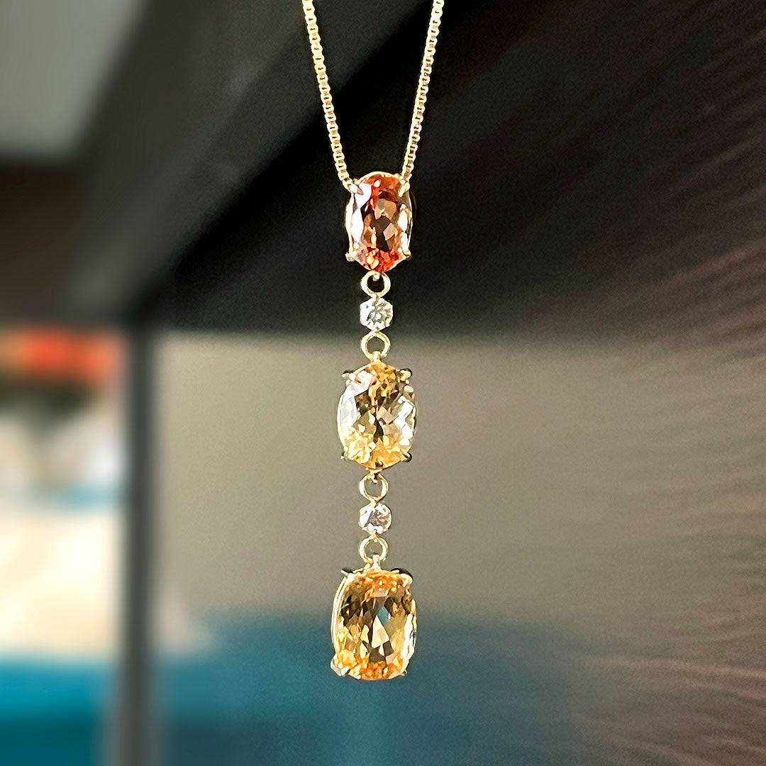 Imperial topaz necklace ｜ PX05335