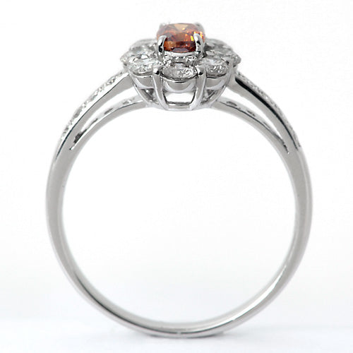 ファンシーディープブラウニッシュイエローオレンジカラー ダイヤモンドリング（指輪） ｜ RD02382