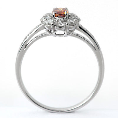 ファンシーディープブラウニッシュイエローオレンジカラー ダイヤモンドリング（指輪） ｜ RD02382