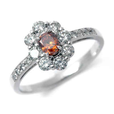 Fancy Deep Brownish Yellow Orange Diamond Ring | RD02382