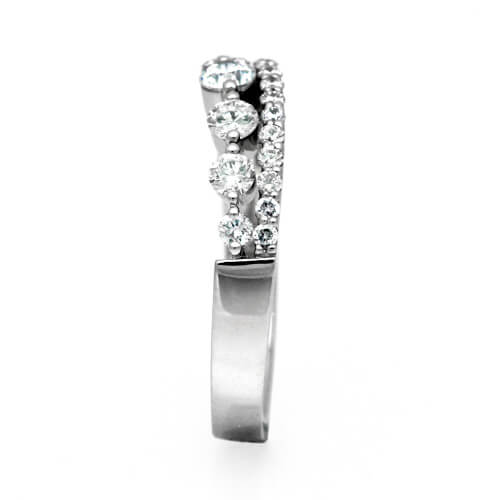 Diamond Half Eternity Double Wind Ring (Ring) | RD02780