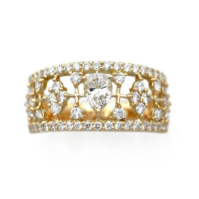 Pear shape cut diamond ring (ring) | RD02816