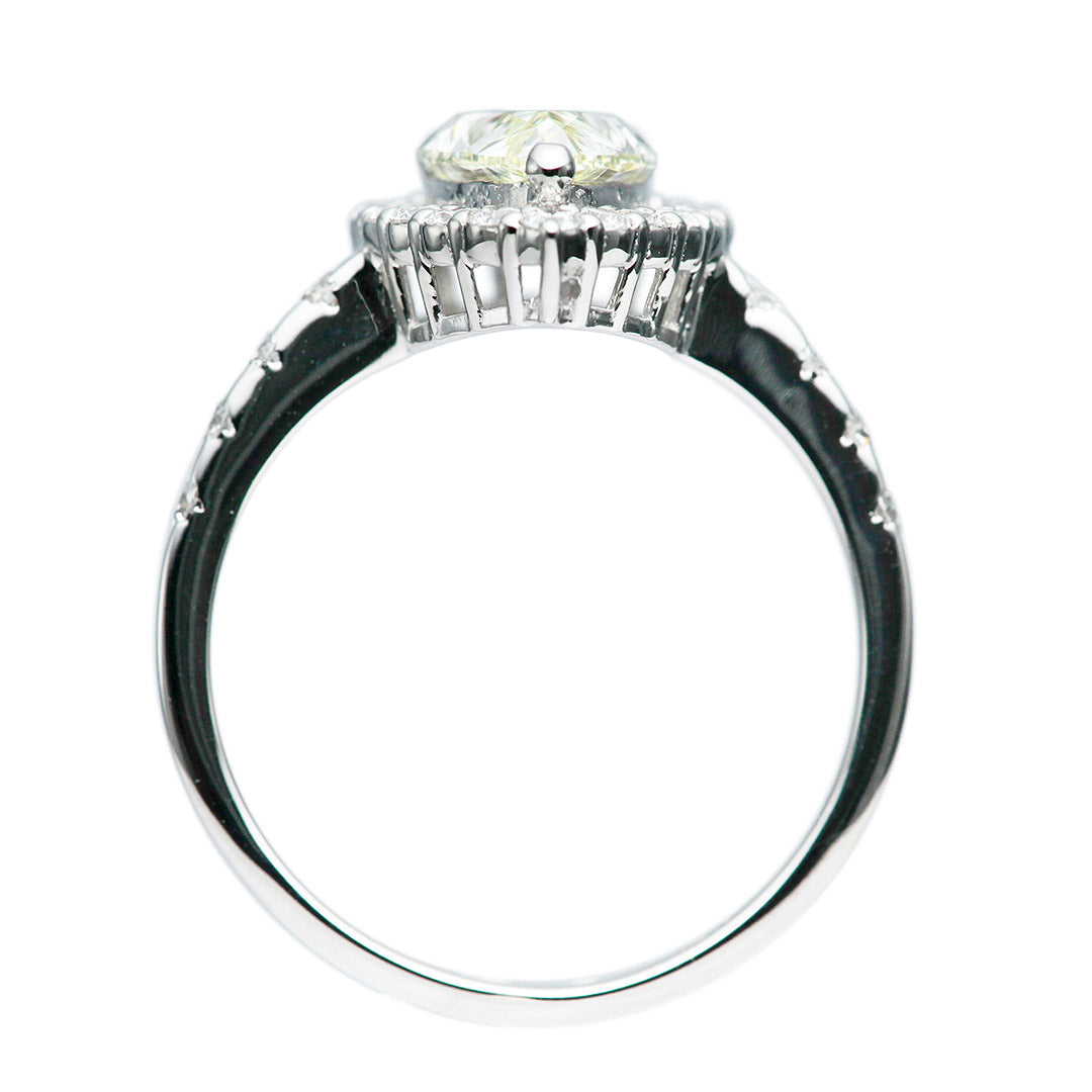 <tc>Pear Shape cut diamond ring ｜ RD02955</tc>