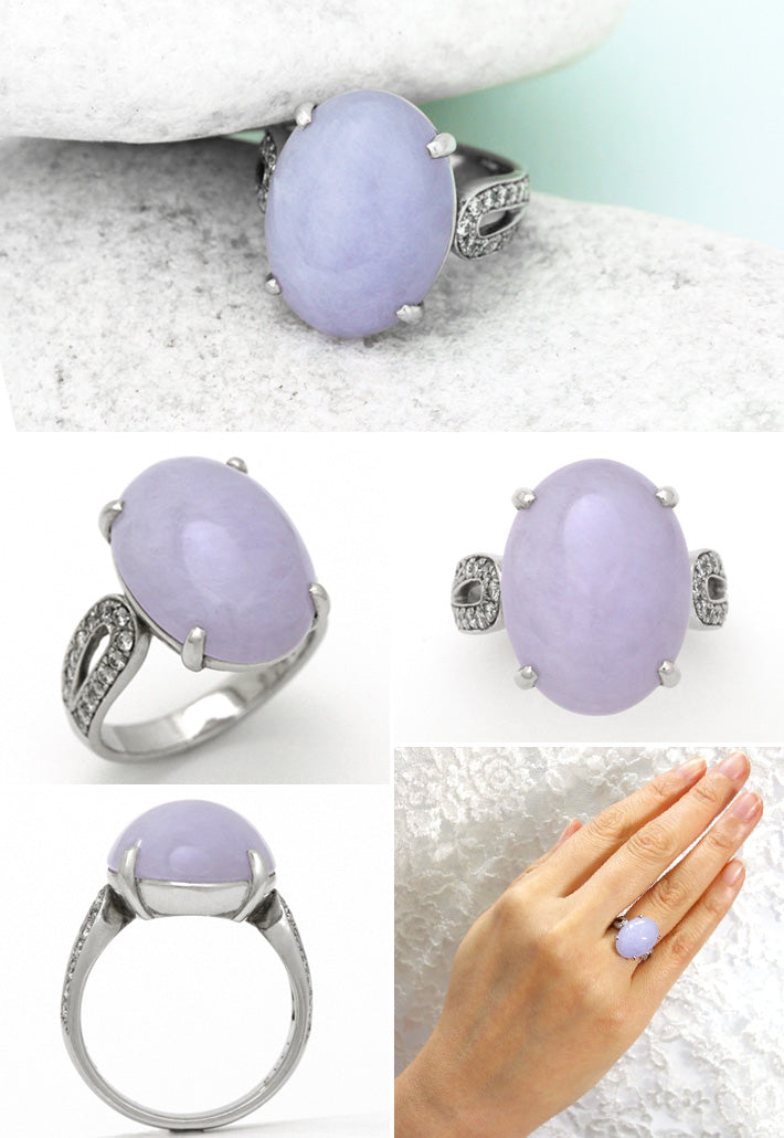 Lavender Jade Ring | RJ00137