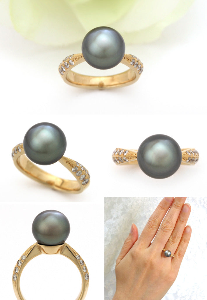 <tc>South Sea Black  Pearl Ring (Ring) ｜ RM02355</tc>