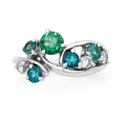 Green & Blue Tourmaline Ring ｜ RM03706