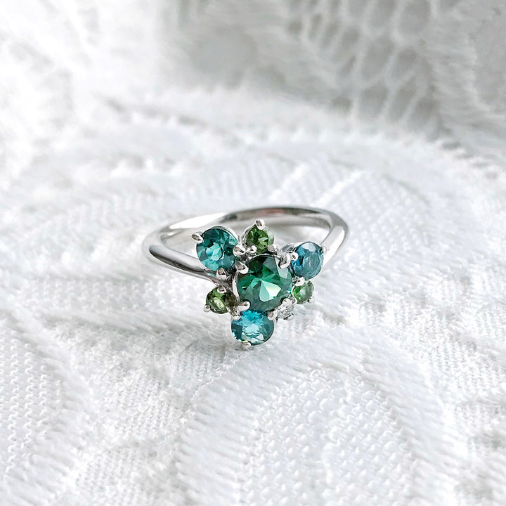 Green & Blue Tourmaline Ring ｜ RM03713