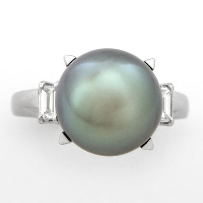 Tahitian Black Pearl Ring | RP00947