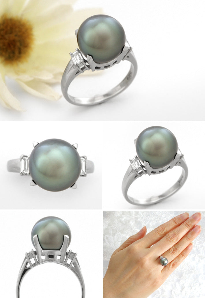 Tahitian Black Pearl Ring | RP00947