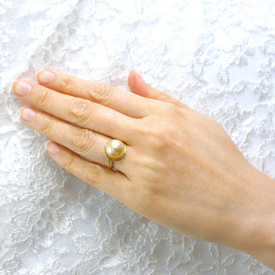 Golden Pearl Ring | RP00963