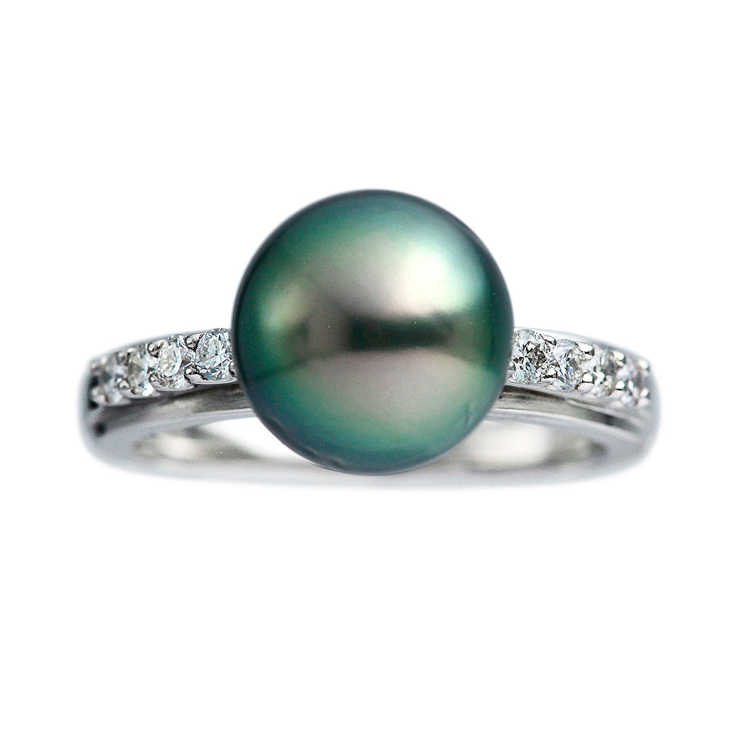 South Sea Black Pearl (Peacock) Ring | RP00993
