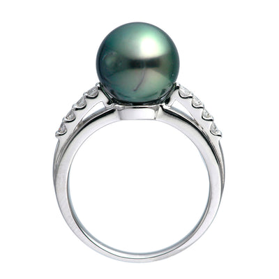 South Sea Black Pearl (Peacock) Ring | RP00993
