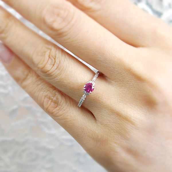 Engagement ring Pink tourmaline | HD02575PT