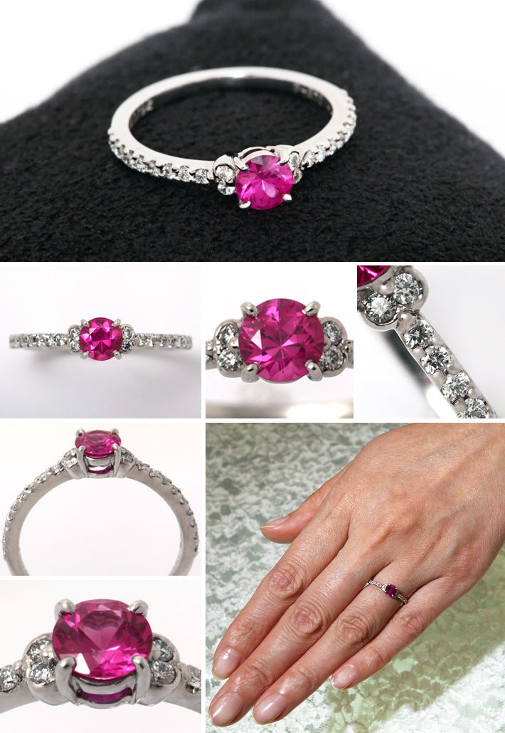 Engagement ring Pink tourmaline | HD02575PT