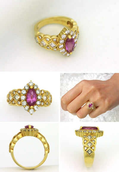 Pink Sapphire Ring | RS00558