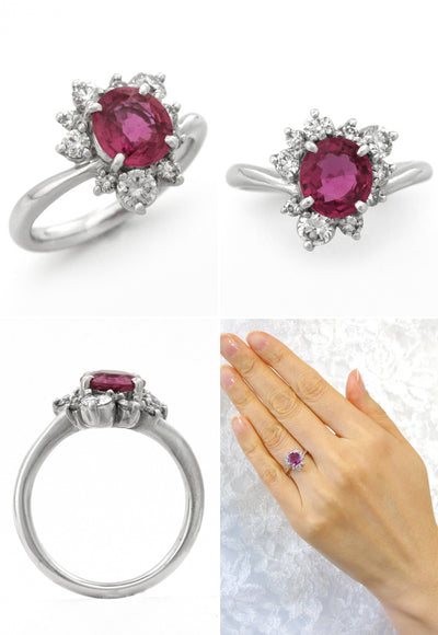 Pink Sapphire Ring | RS00663