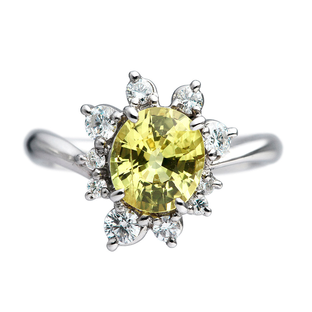 Yellow sapphire ring (ring) ｜ RS00669