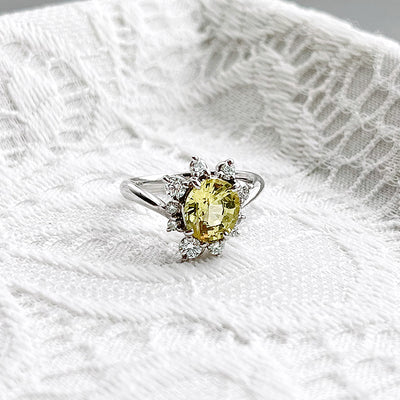 Yellow sapphire ring (ring) ｜ RS00669