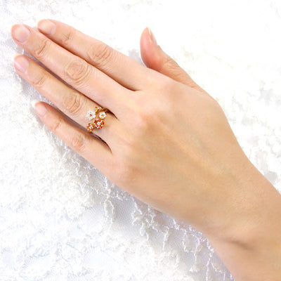 Orange Sapphire Ring | RS00674